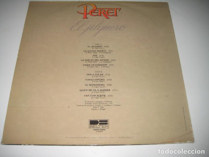 Discos de vinilo: Peret - El jilguero - LP 1980 - Foto 2