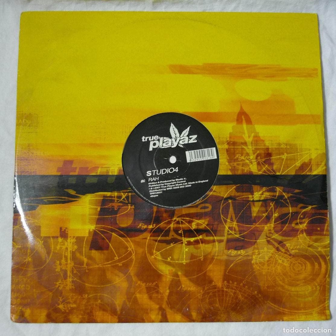 Discos de vinilo: LP vinilo Studio4 Trackin device True playaz - Foto 1