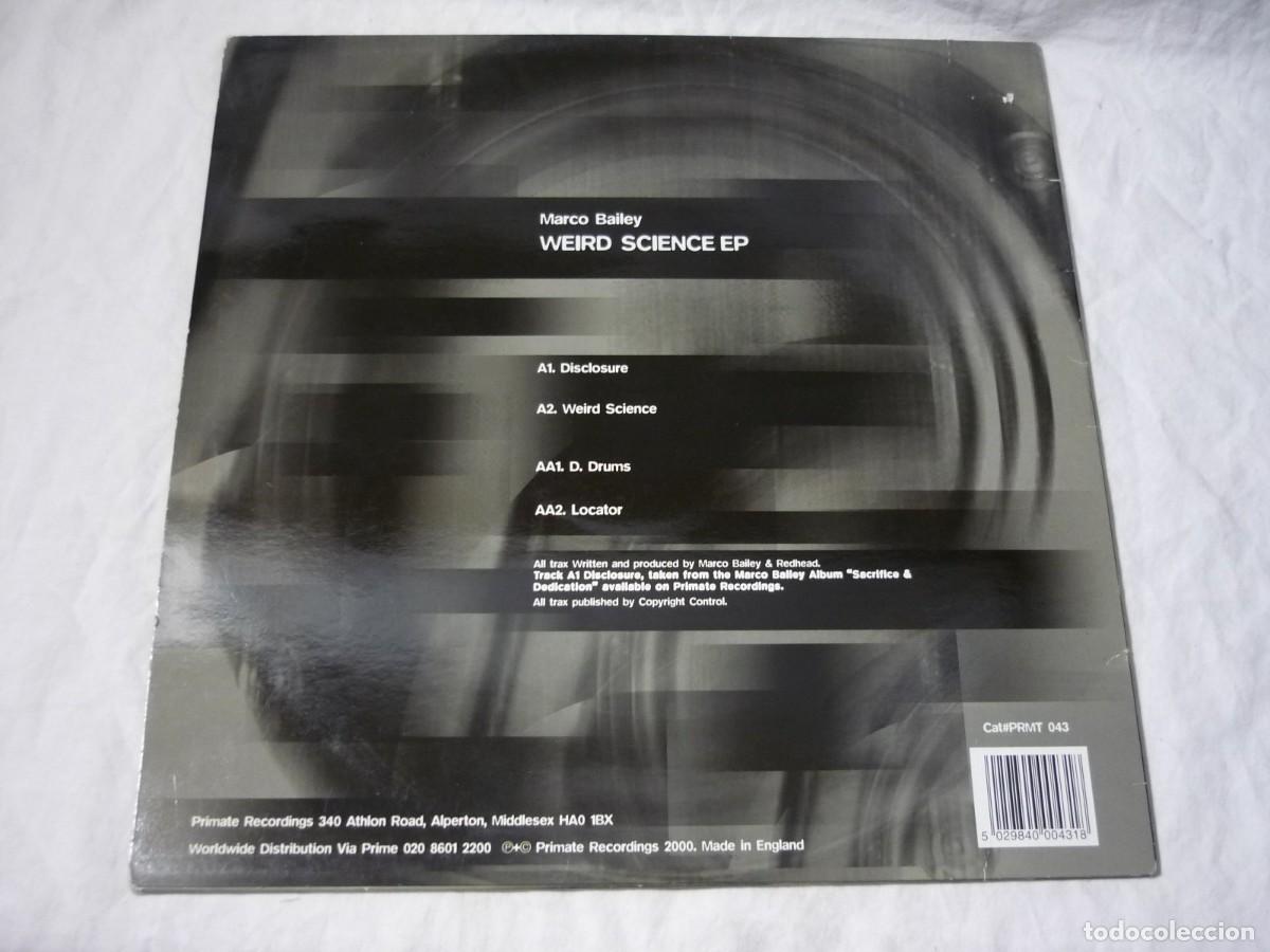 Discos de vinilo: EP vinilo Marco Bailey Weird Science 2000 - Foto 2