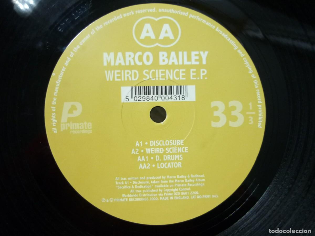 Discos de vinilo: EP vinilo Marco Bailey Weird Science 2000 - Foto 4