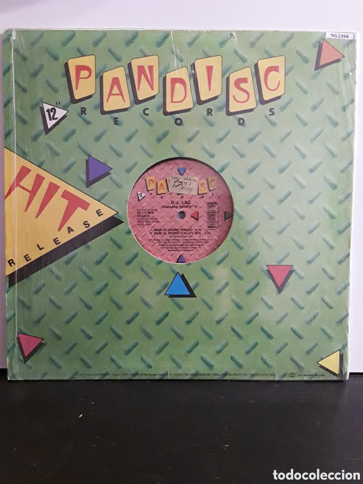 Discos de vinilo: D.J. Laz* Featuring Danny &rdquo;D&rdquo; &lrm;&ndash; Mami El Negro - Foto 3
