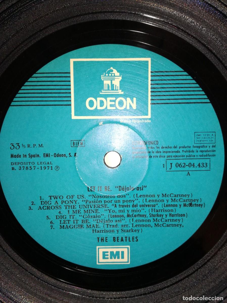 Discos de vinilo: THE BEATLES-LET IT BE-EDICION ESPA&Ntilde;OLA - Foto 3