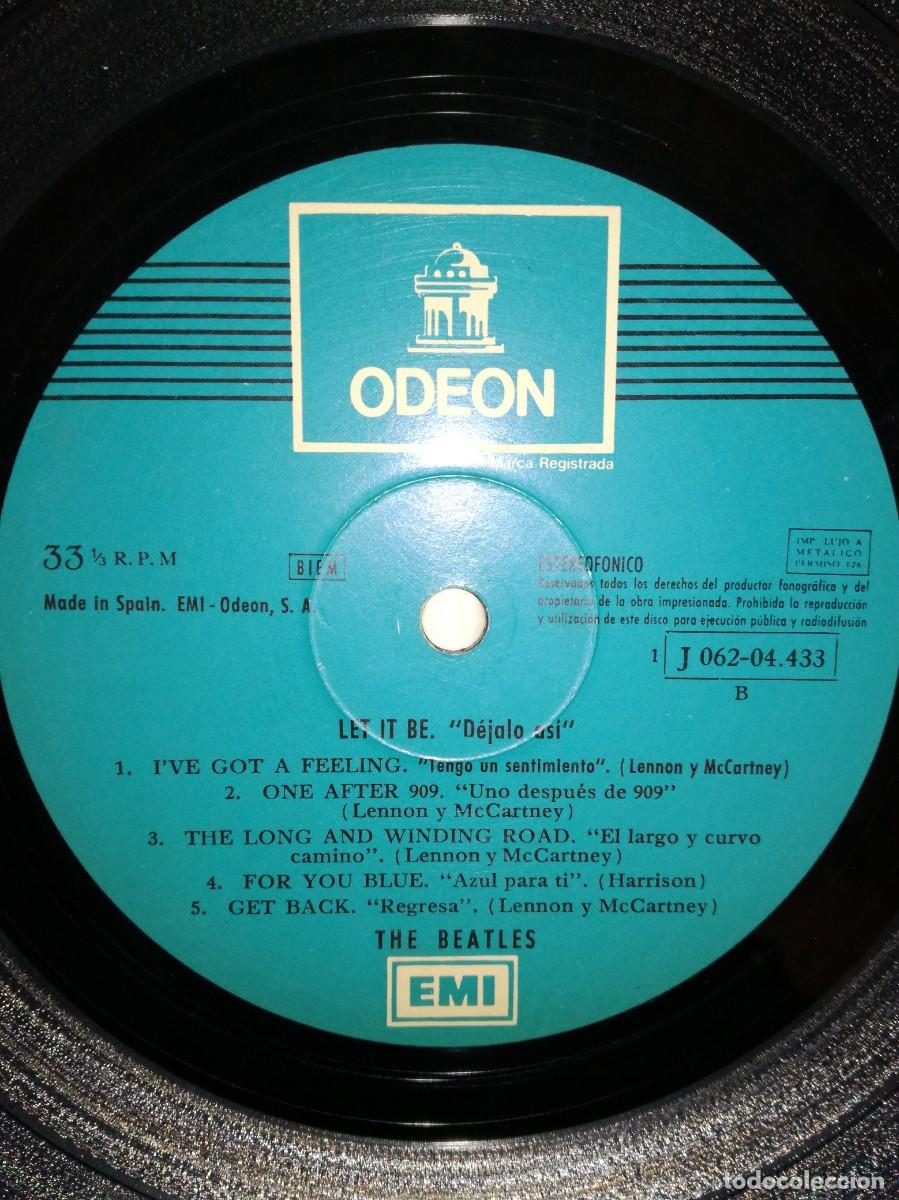 Discos de vinilo: THE BEATLES-LET IT BE-EDICION ESPA&Ntilde;OLA - Foto 4
