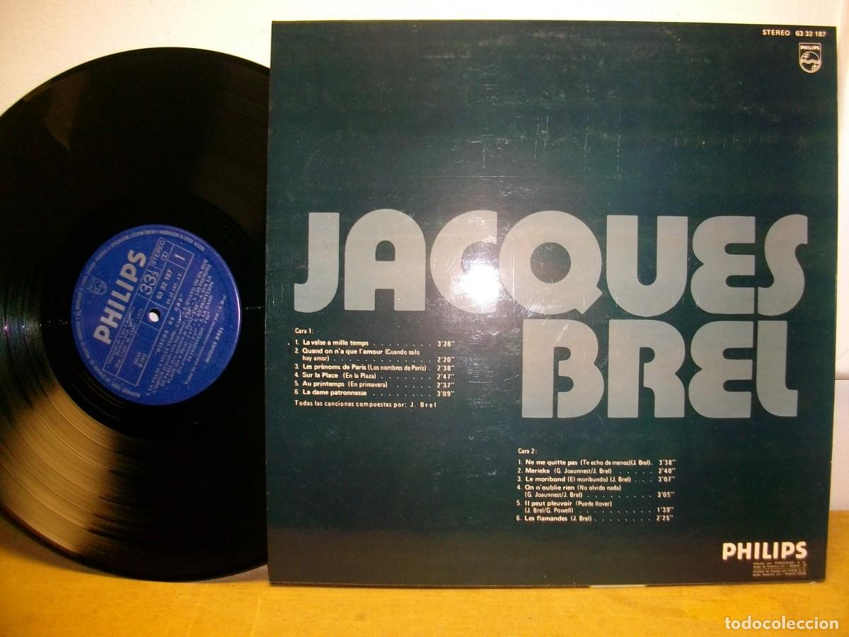Discos de vinilo: Jacques Brel &ndash; DISCO DE ORO LP - Foto 2
