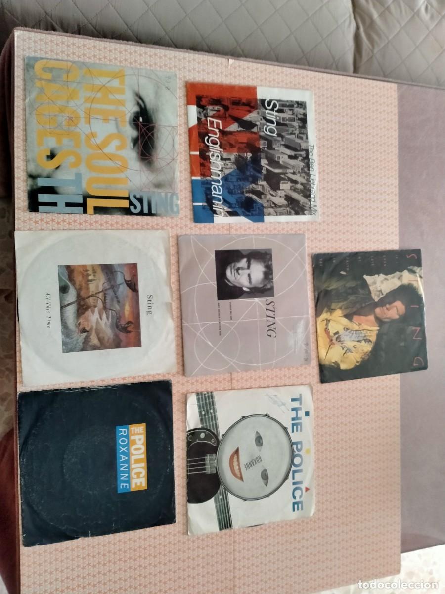 Discos de vinilo: vinilos single de sting y police - Foto 1