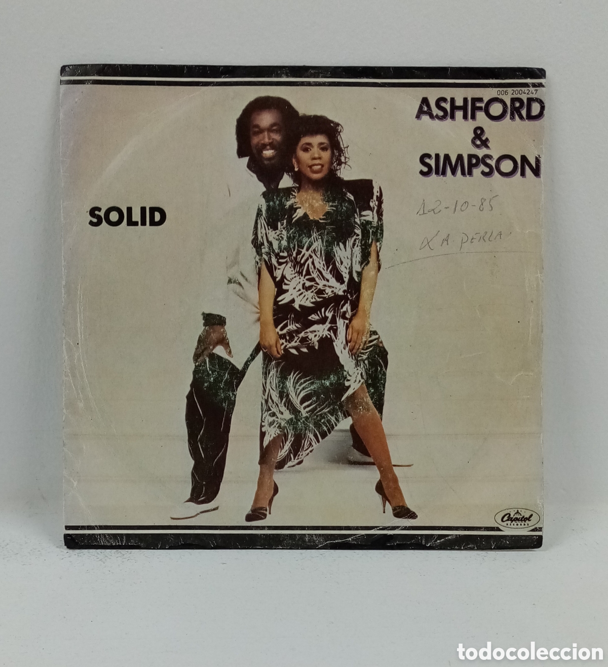 Discos de vinilo: ASHFORD & SIMPSON &rdquo;SOLID&rdquo; SINGLE. ORIG. SPAIN. 1984 - Foto 1