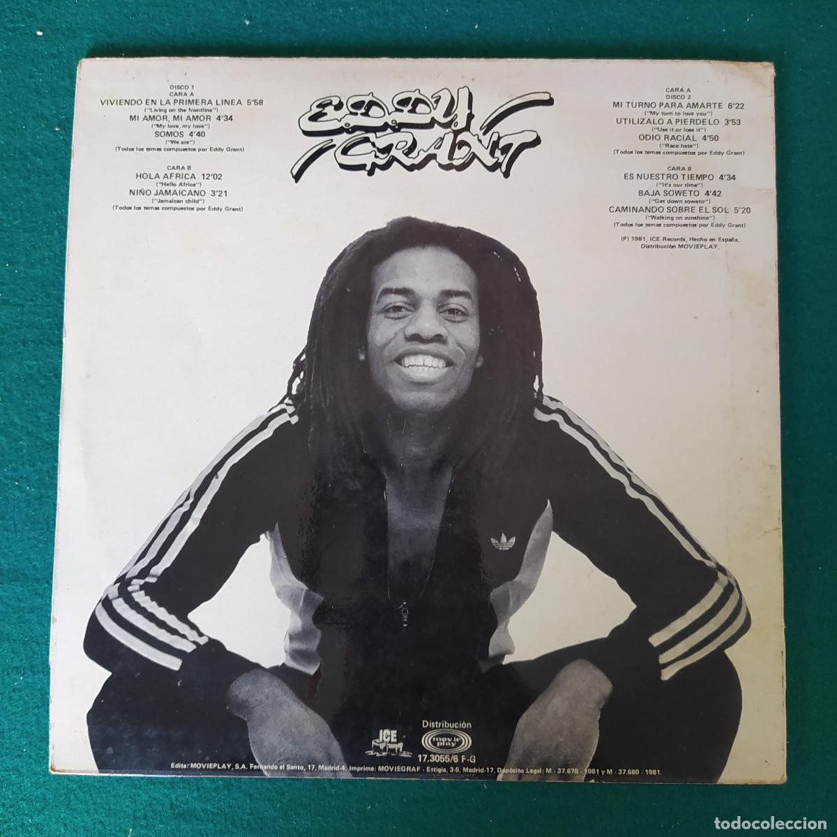 Discos de vinilo: EDDY GRANT. LIVING ON THE FRONT LINE - Foto 2