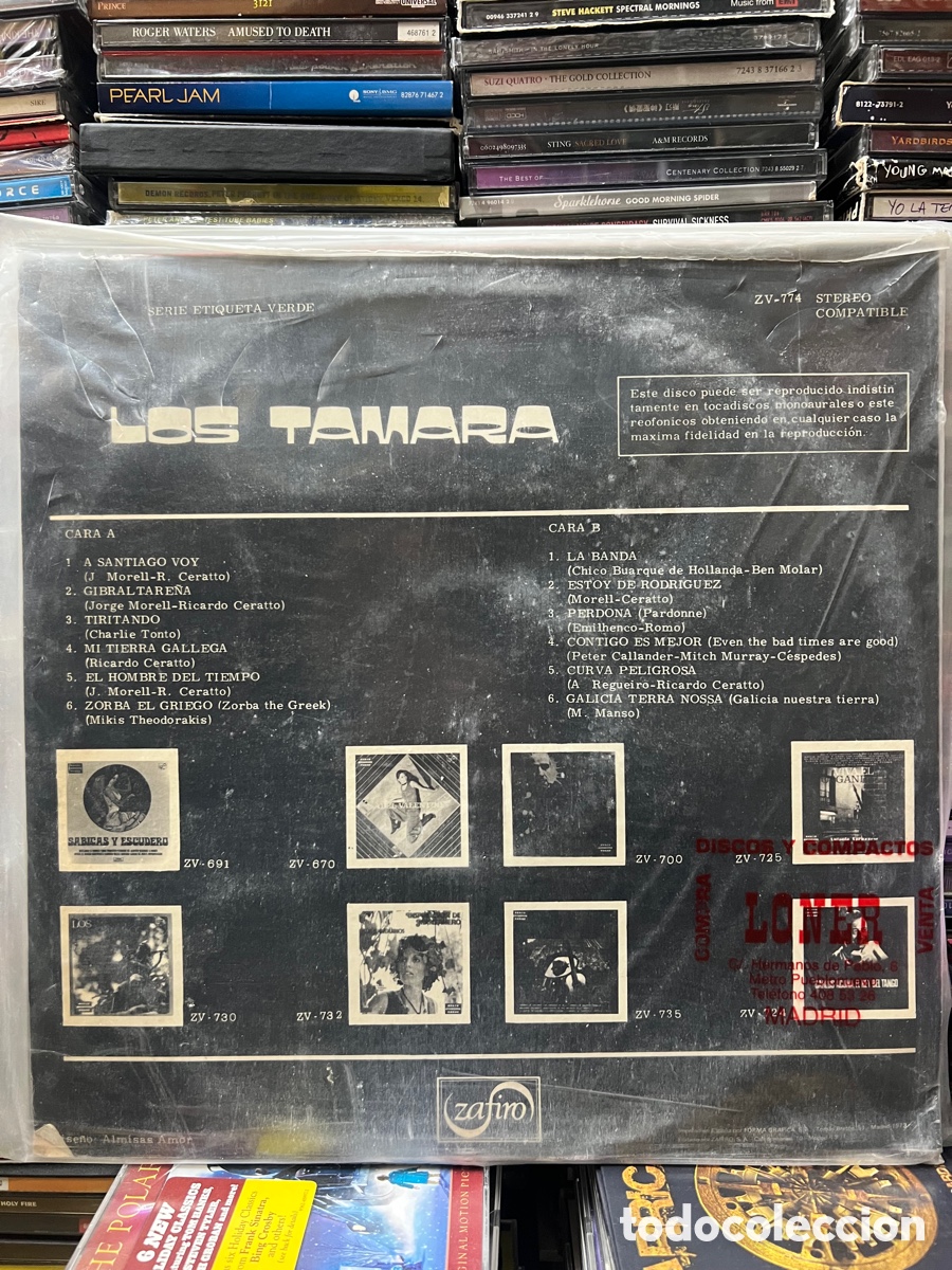 Discos de vinilo: Los tamara A santiago voy - Foto 2