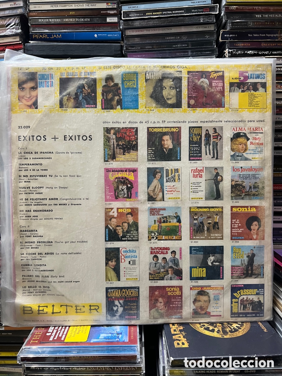 Discos de vinilo: &Eacute;xitos + &eacute;xitos La chica de ipanema Los 3 sudamericanos &hellip; etc - Foto 2