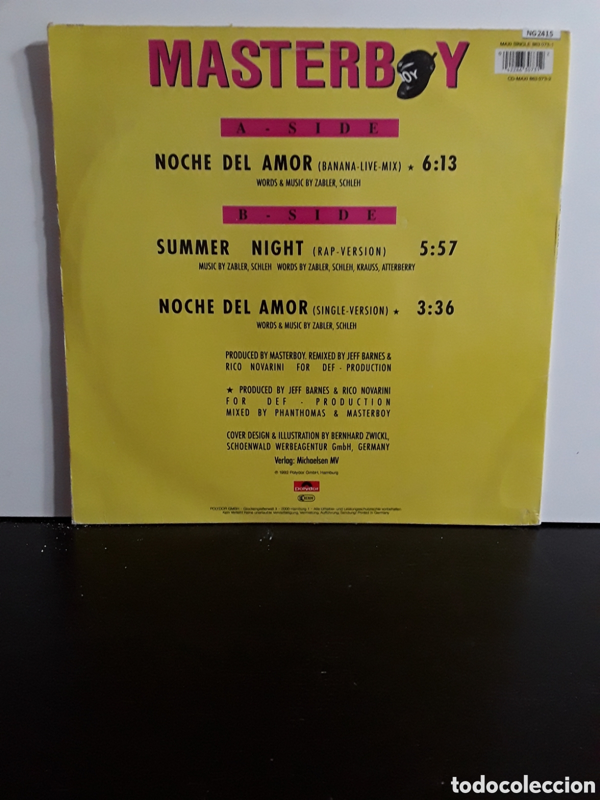Discos de vinilo: Masterboy &lrm;&ndash; Noche Del Amor (O-OH...) - Foto 2