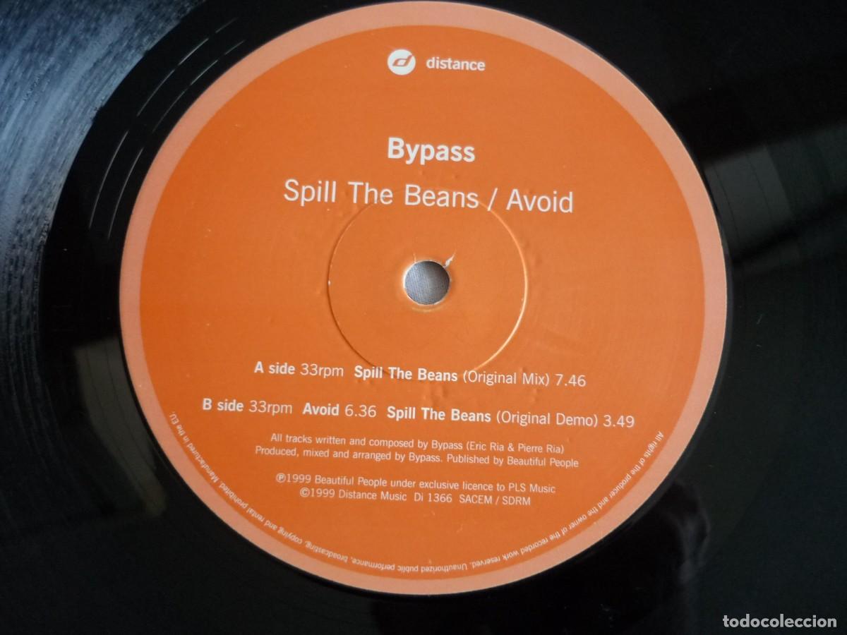 Discos de vinilo: LP vinilo Bypass Spill the Beans/Avoid 1999 - Foto 5