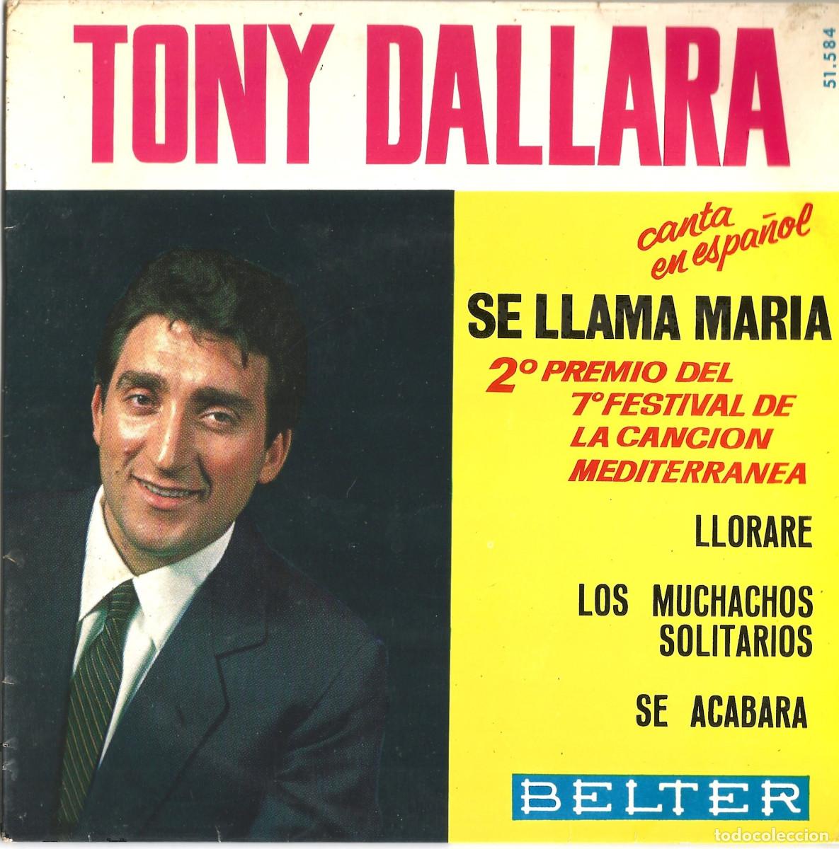 Discos de vinilo: Disco de vinilo SINGLE TONY DALLARA - Foto 1