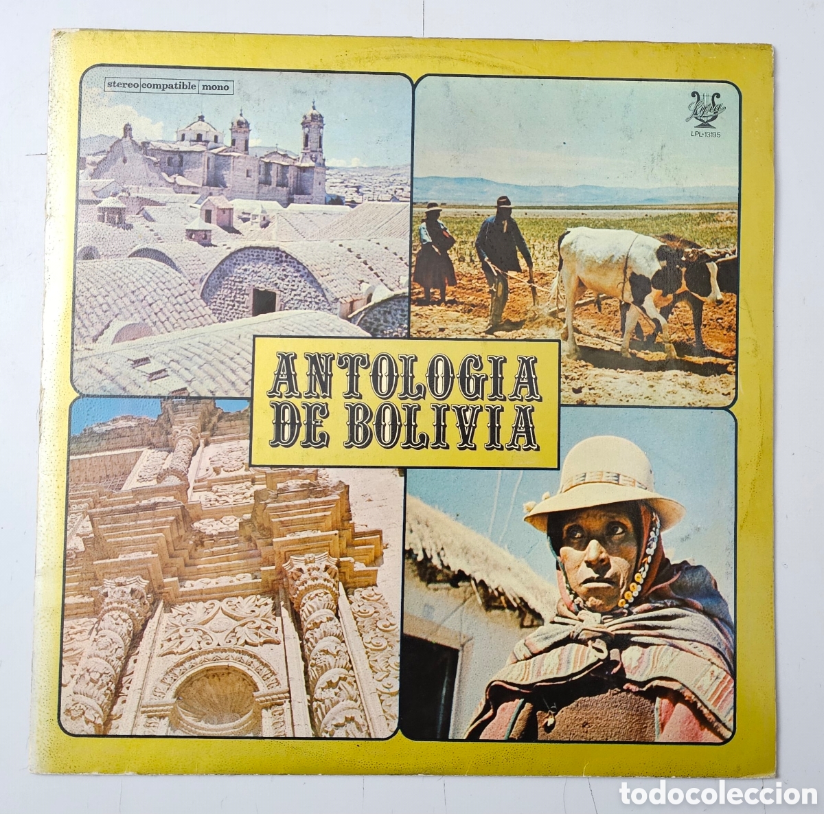 Disques de vinyle: LP ANTOLOGIA DE BOLIVIA (Bolivia - Lyra - 1973) Andean Folk RARO ESCASO