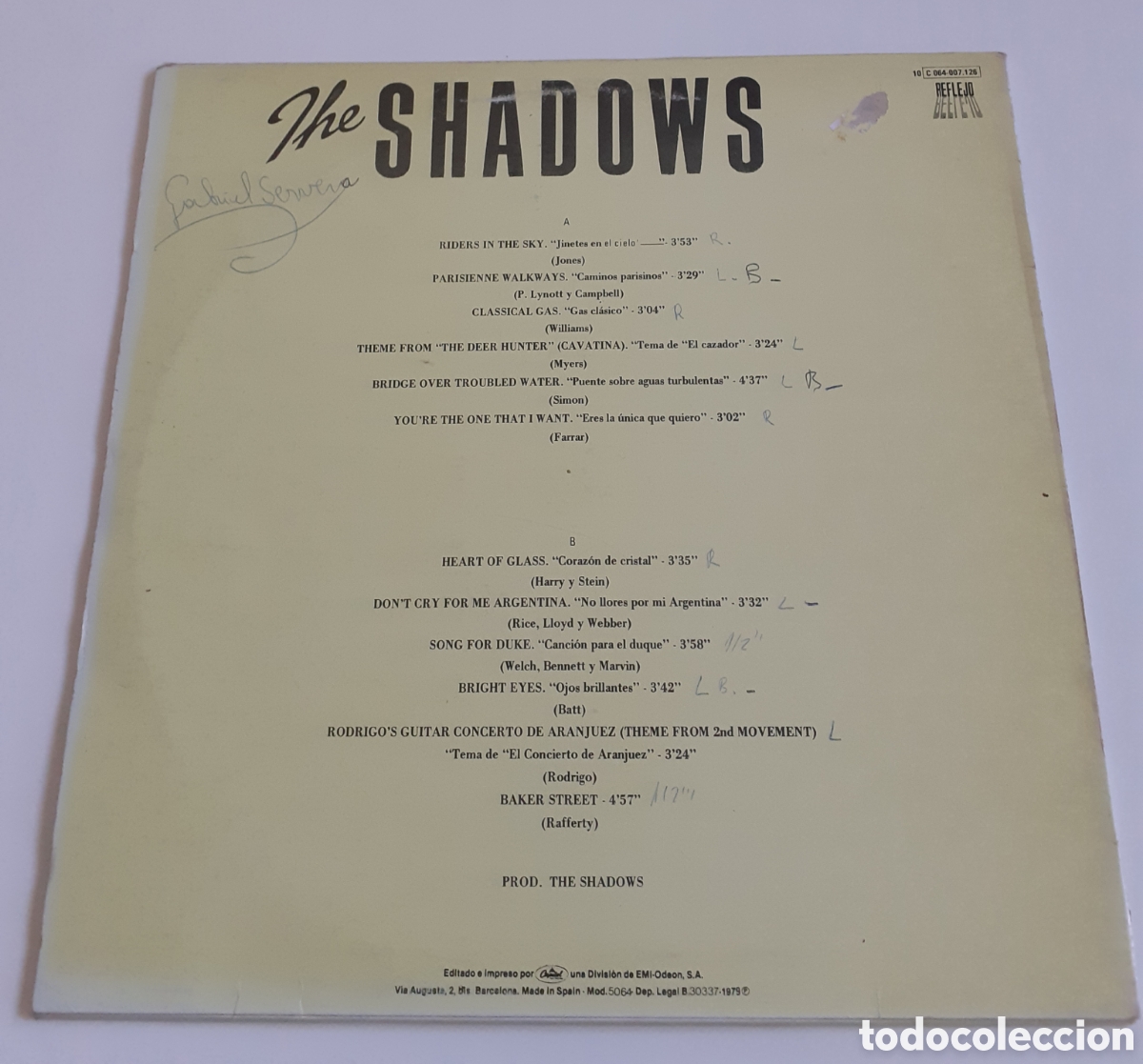 Discos de vinilo: The Shadows, string of hits LP - Foto 2