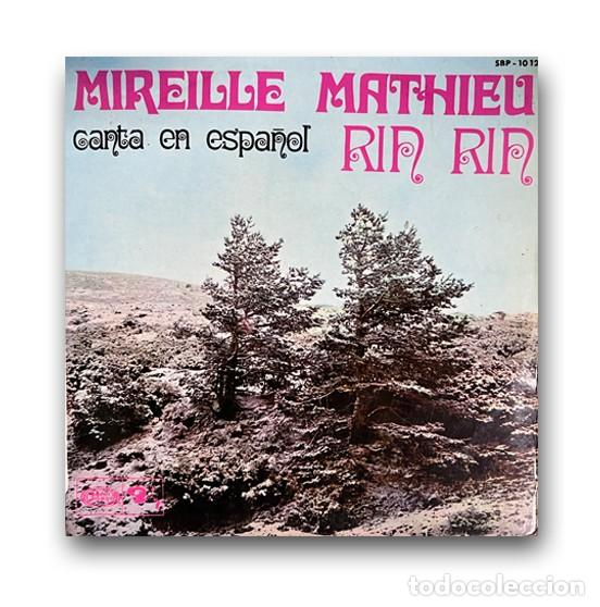 Discos de vinilo: Mireille Mathieu &ndash; Mireille Mathieu Canta En Espa&ntilde;ol, Rin Rin Single 7&rdquo; - Foto 1