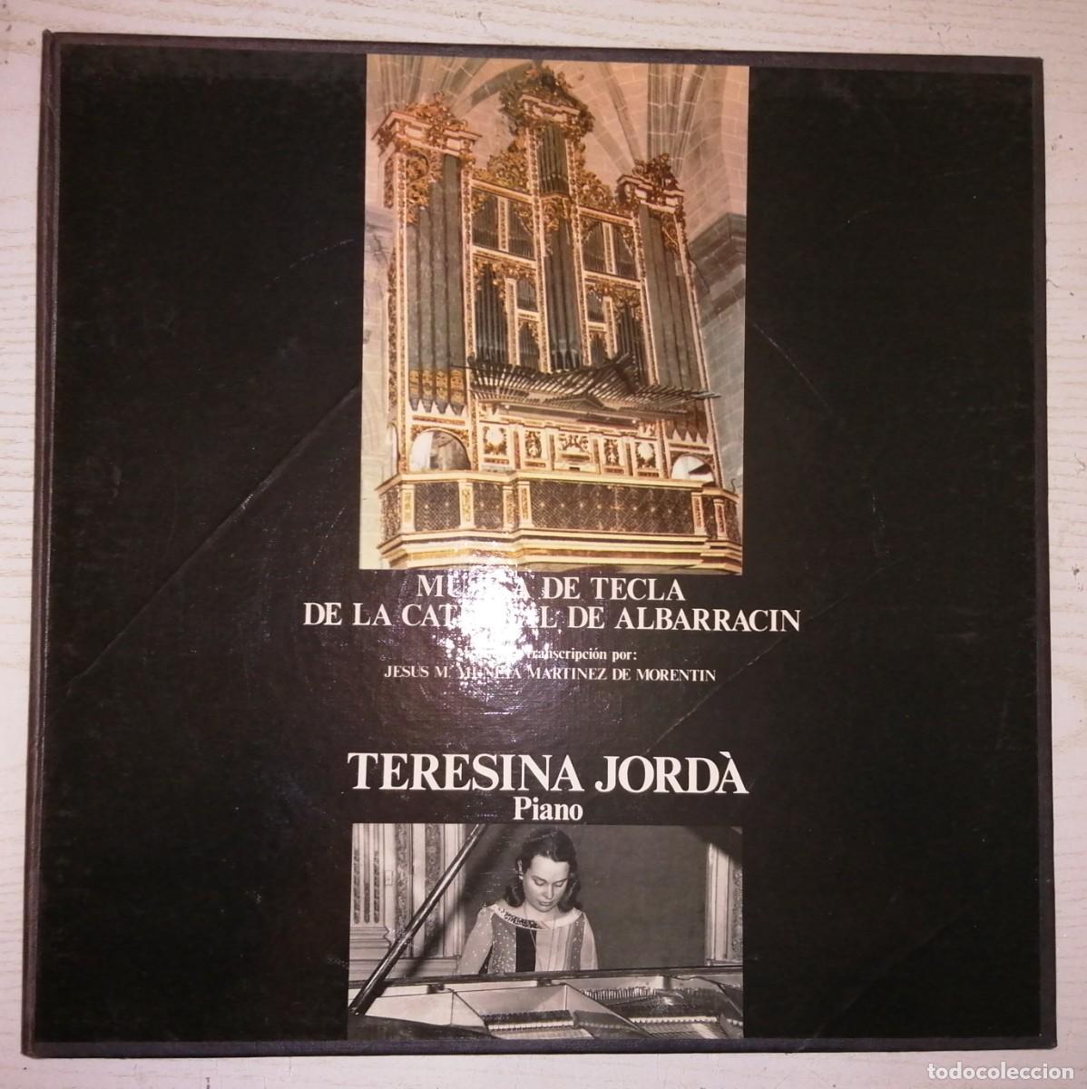 Discos de vinilo: M&uacute;sica de tecla de la catedral de Albarrac&iacute;n. TERESINA JORD&Aacute;, piano. (Caja x 3 LPs.+ Libreto. 1987)