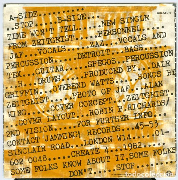 Discos de vinilo: Zeitgeist &ndash; Stop / Time Wont Tell - Foto 2