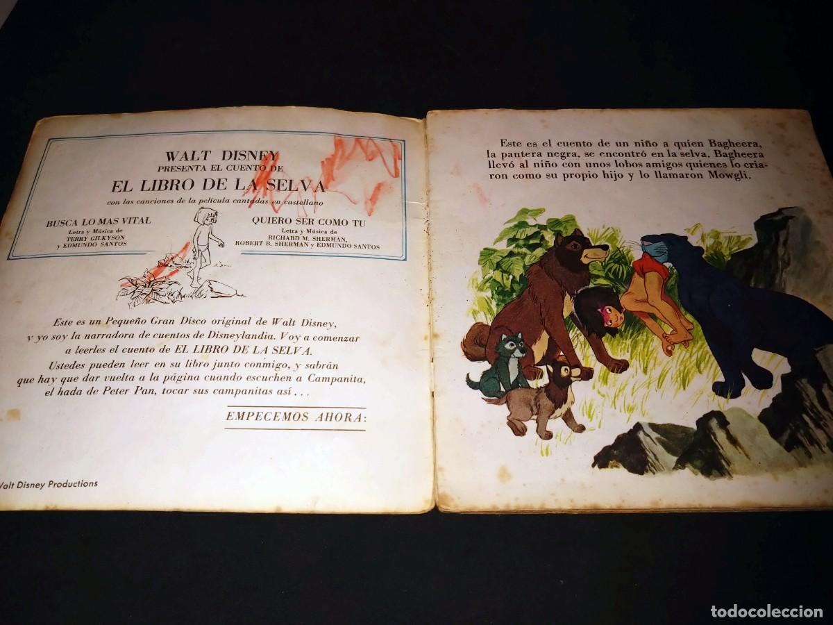 Discos de vinilo: VINILO EL LIBRO DE LA SELVA , CUENTO Y CANCIONES , LEER DESCRIPCION - Foto 2