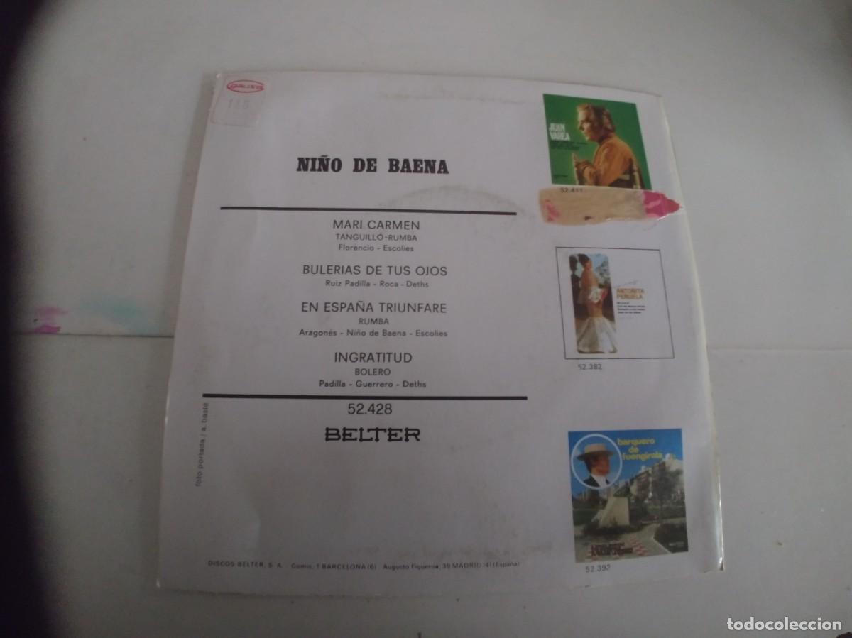 Discos de vinilo: NI&Ntilde;O DE BAENA-EP MARI CARMEN +3 - Foto 2