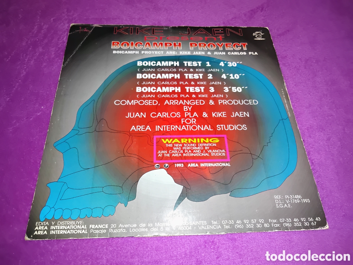 Discos de vinilo: KIKE JAEN PRESENT BOICAMPH PROYECT 1993 MAXI SINGLE PL. 31486 - Foto 3