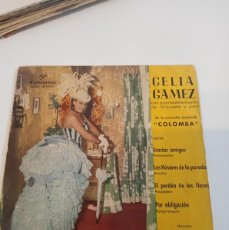 Discos de vinilo: BAL-5 DISCO 7 PULGADAS CELIA GAMEZ EP SELLO COLUMBIA AÑO 1962 DE LA REVISTA COLOMBA
