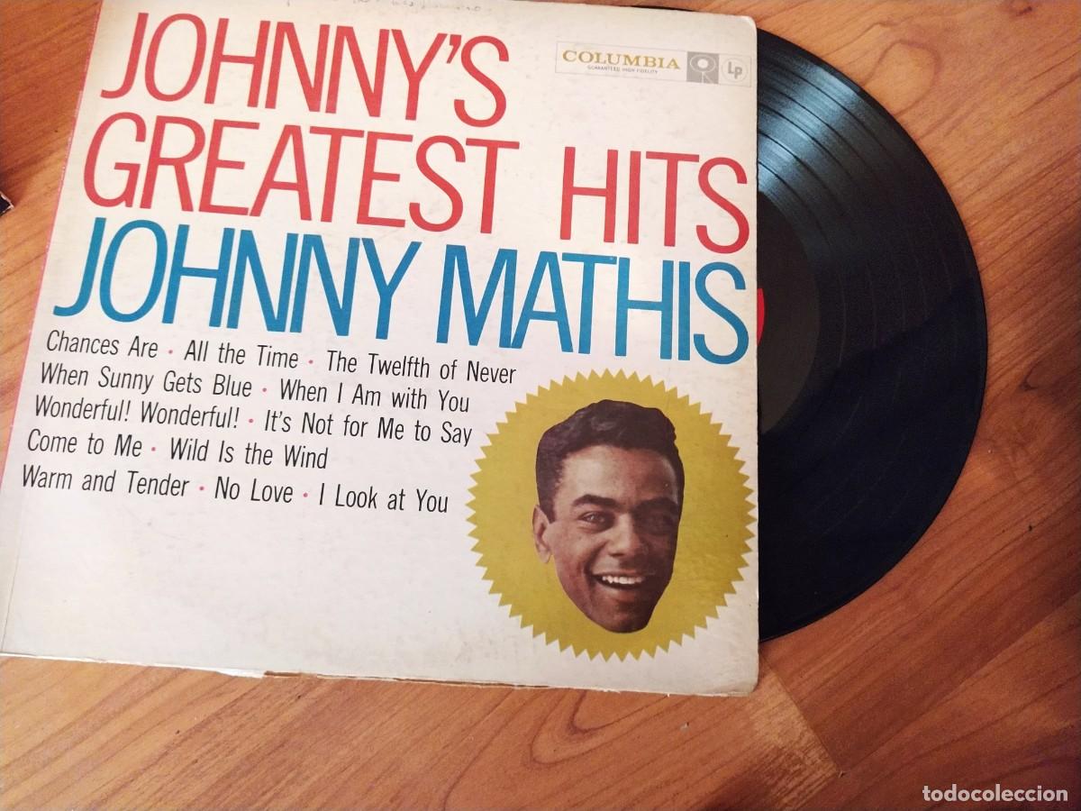 Discos de vinilo: Johnny mathis LP johnys greatest hits lp usa - Foto 1