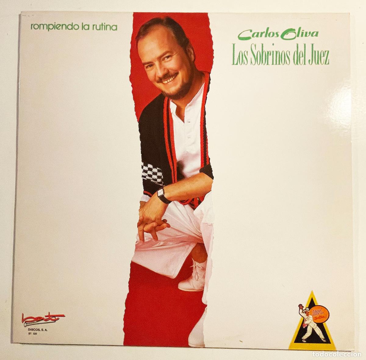 Dischi in vinile: CARLOS OLIVA Y LOS SOBRINOS DEL JUEZ / ROMPIENDO RUTINA / LP BAT 1990 / ESPA&Ntilde;A
