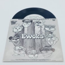Discos de vinilo: STAR WARS DISCO VYNIL 45 RPM EWOKS & DROIDS 1986 PROMOCIONAL BSO ESPAÑOLA SERIE TV