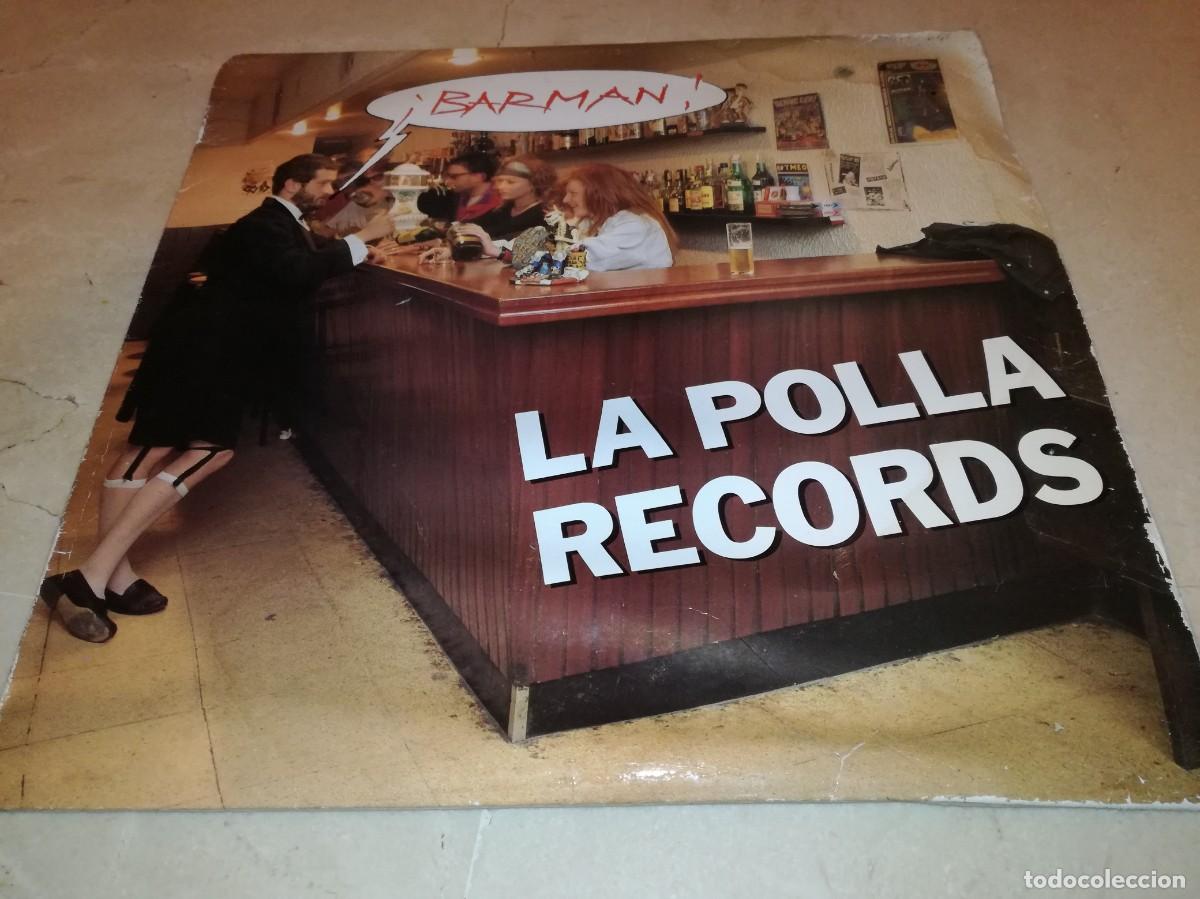 Discos de vinilo: PORTADA DE LA POLLA RECORDS-&iexcl;BARMAN!-ORIGINAL 1991 - Foto 1