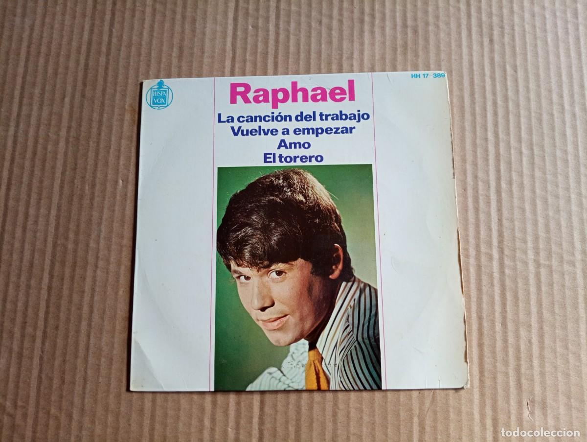 Discos de vinilo: RAPHAEL - LA CANCION DEL TRABAJO EP 4 TEMAS 1966 - Foto 1