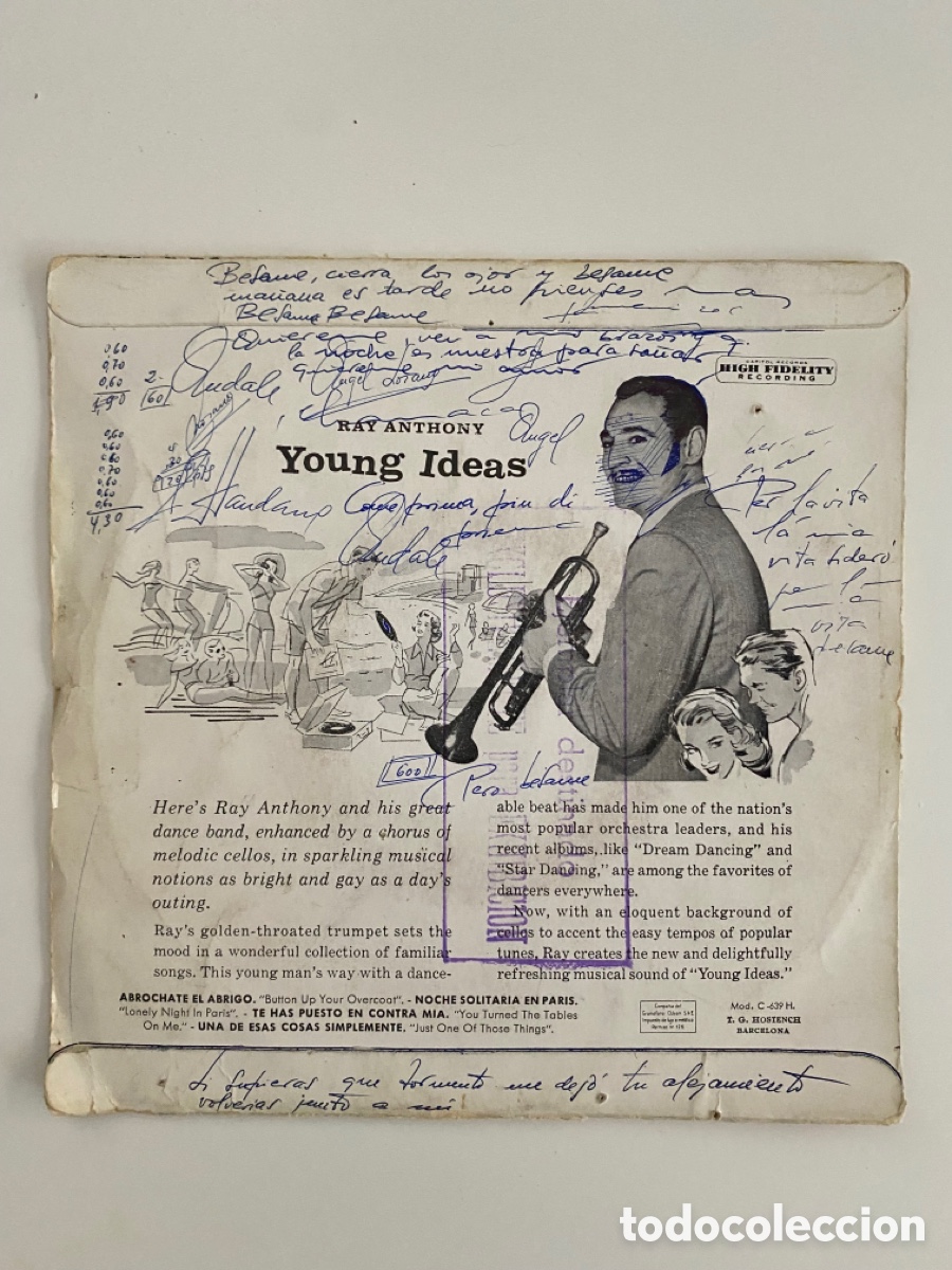 Discos de vinilo: RAY ANTHONY-YOUNG IDEAS/ CAPITOL EAP 2-866, ESPA&Ntilde;A.-&iexcl;&iexcl;&iexcl; SIN DISCO!!! - Foto 2