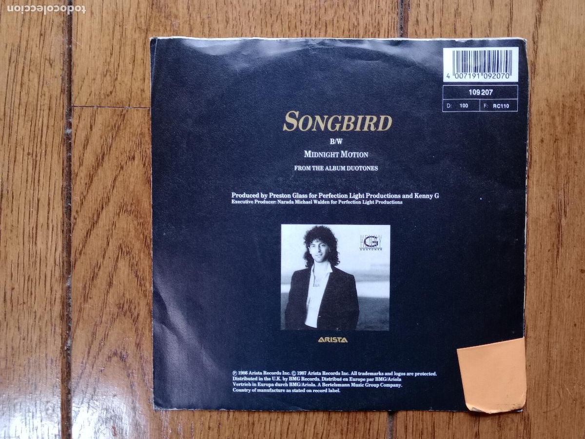 Discos de vinilo: Kenny G - Songbird + Midnight motion - Foto 2
