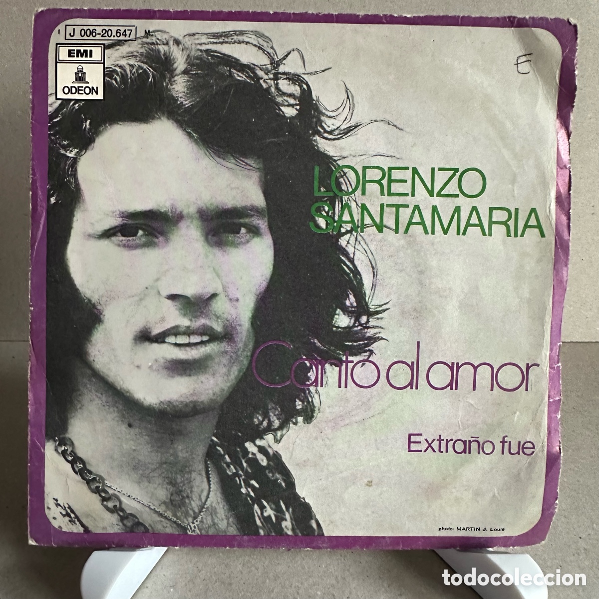 Discos de vinilo: Lorenzo Santamar&iacute;a - Canto Al Amor (7&rdquo;, Single) - Foto 1