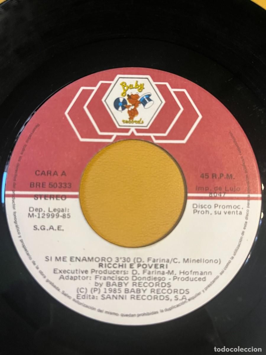 Discos de vinilo: Ricchi & Poveri &lrm;&ndash; Si Me Enamoro - Foto 3