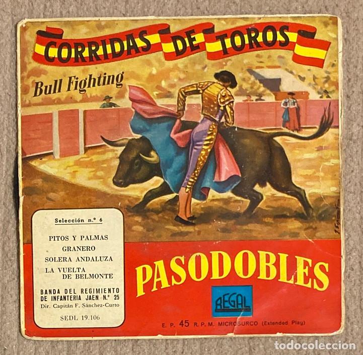 Discos de vinilo: CORRIDAS DE TOROS. PASODOBLES. VINILO DE 7&rdquo; (066EP) - Foto 1