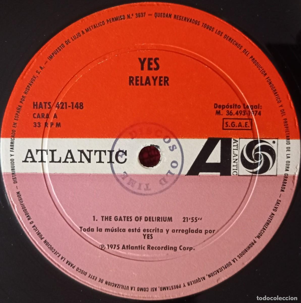 Discos de vinilo: YES ** Relayer ** VINILO LP ORIGINAL 1975 - Foto 3