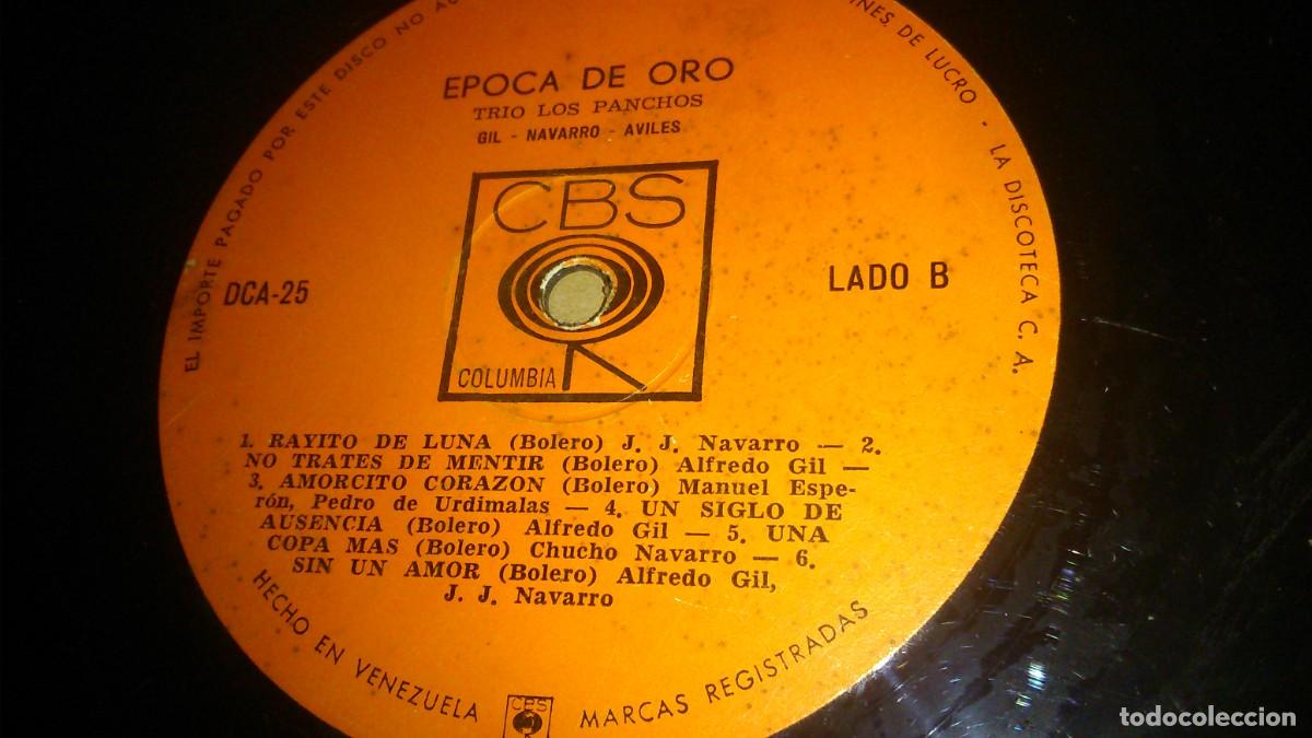 Discos de vinilo: LP TRIO LOS PANCHOS. EDITO CBS. EPOCA DE ORO. - Foto 1