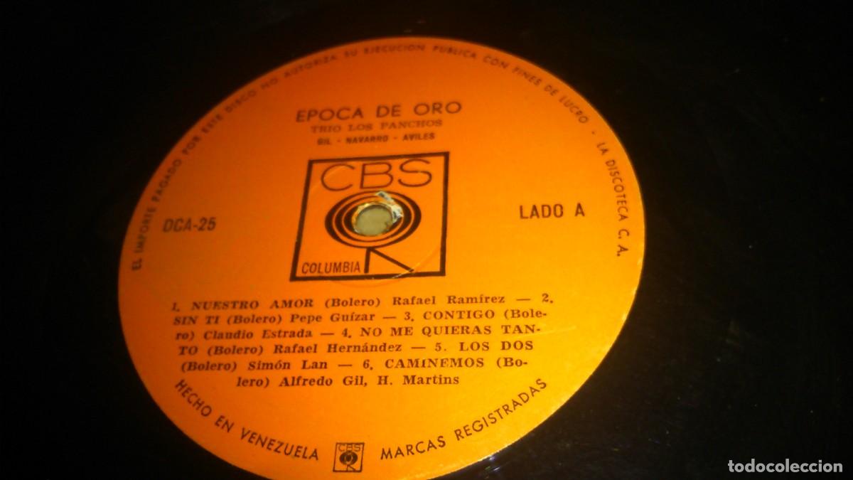 Discos de vinilo: LP TRIO LOS PANCHOS. EDITO CBS. EPOCA DE ORO. - Foto 2