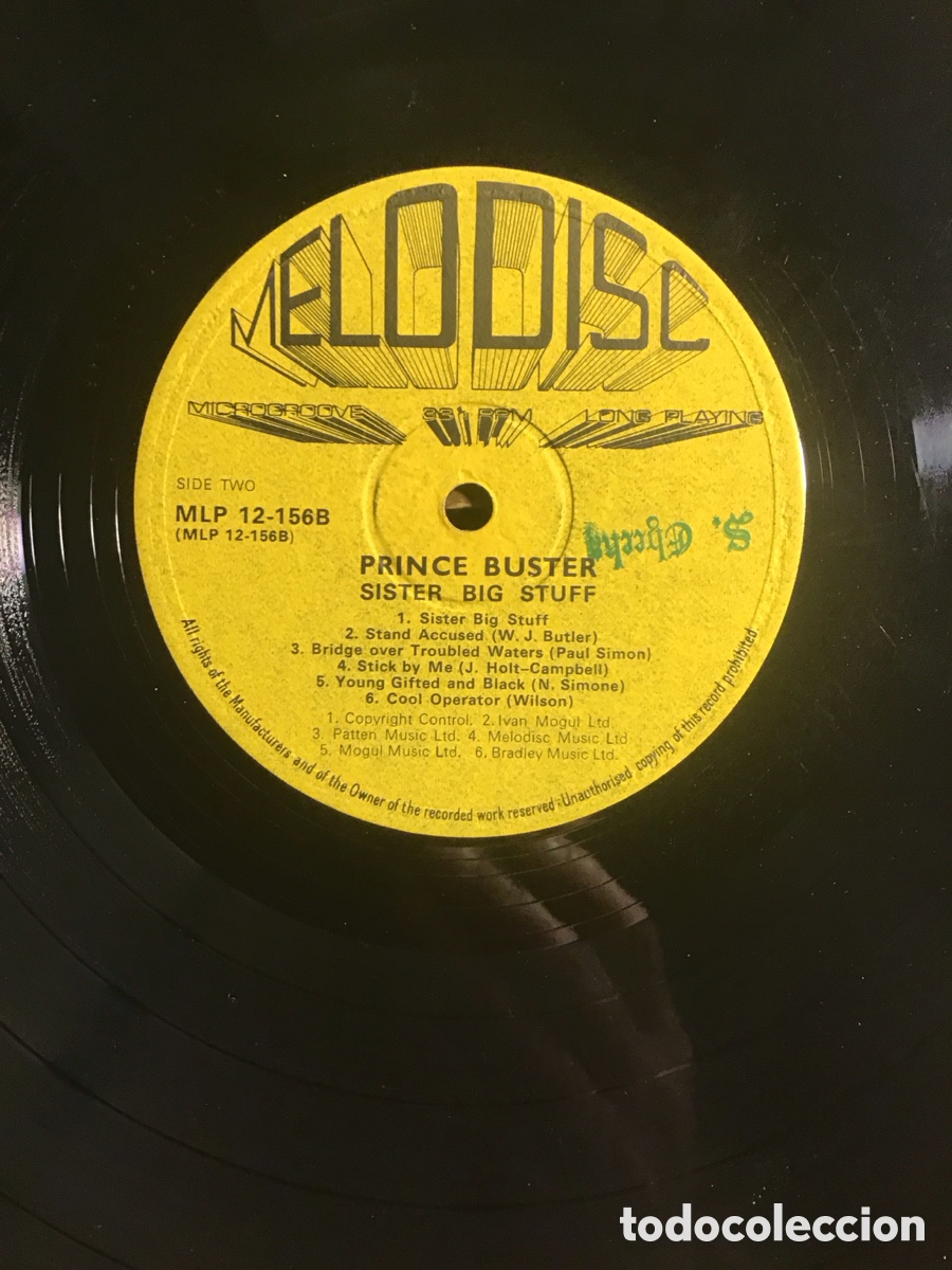 Discos de vinilo: Prince Buster Sister Big Stuff - Foto 3