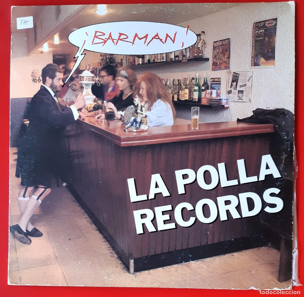 Discos de vinilo: LA POLLA RECORDS - BARMAN 12&rdquo; EP. - Foto 1