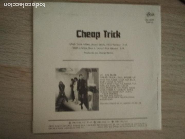 Discos de vinilo: Cheap Trick &lrm;&ndash; Stop This Game 1980 ed espa&ntilde;ola - Foto 4