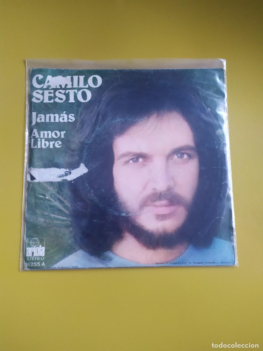 Discos de vinilo: Camilo Sesto - Jam&aacute;s / Amor libre 1975 - Foto 2