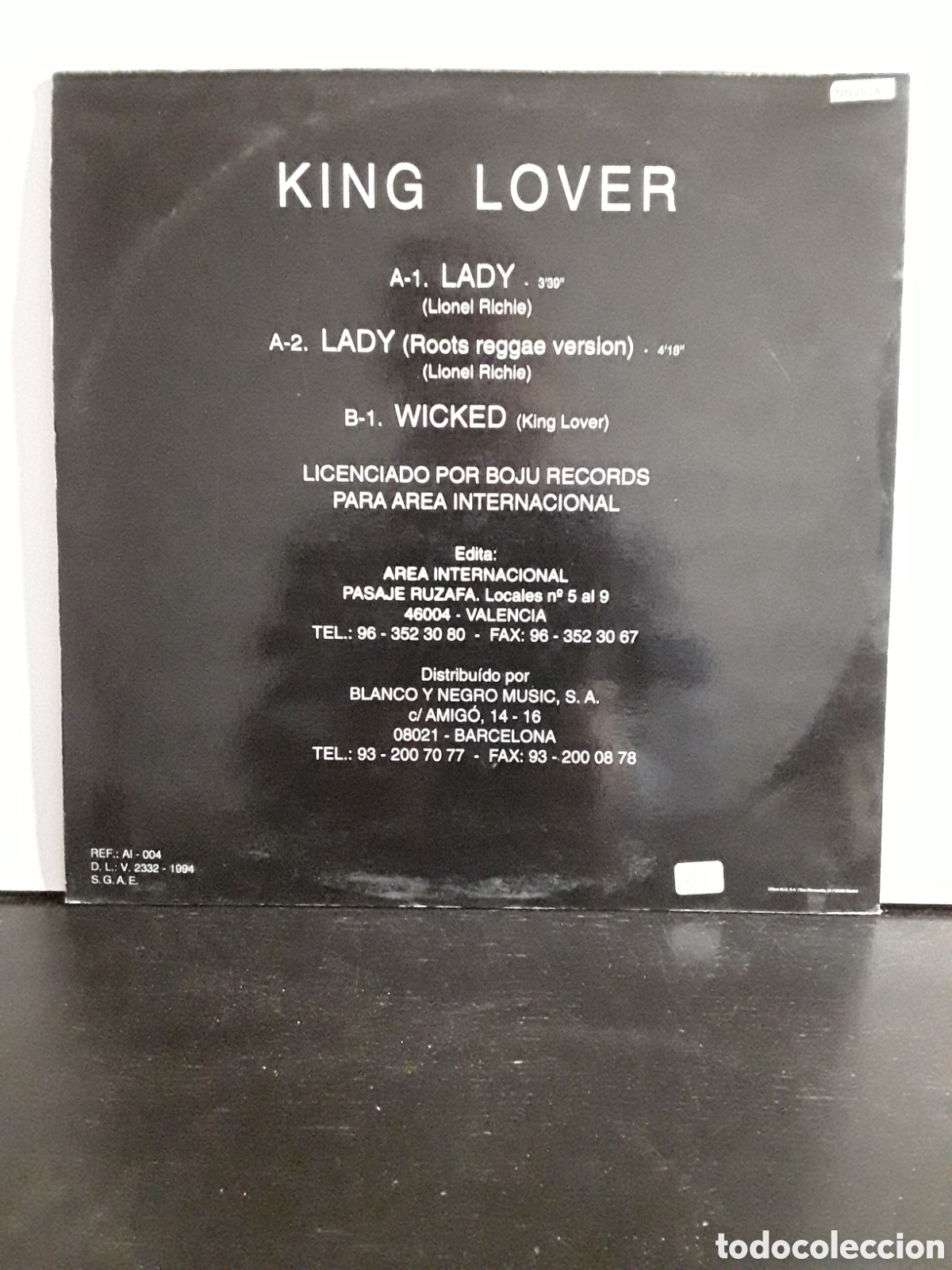 Discos de vinilo: King Lover &lrm;&ndash; Lady - Foto 3