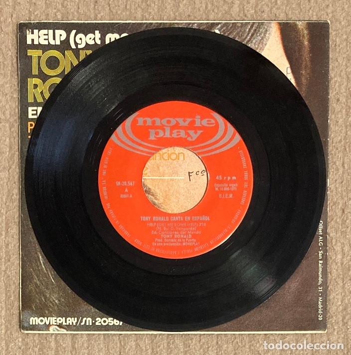 Discos de vinilo: TONY ROLAND EN ESPA&Ntilde;OL. HELP (GET ME SOME HELP)(VINILO 7&rdquo;)(035EP) - Foto 3