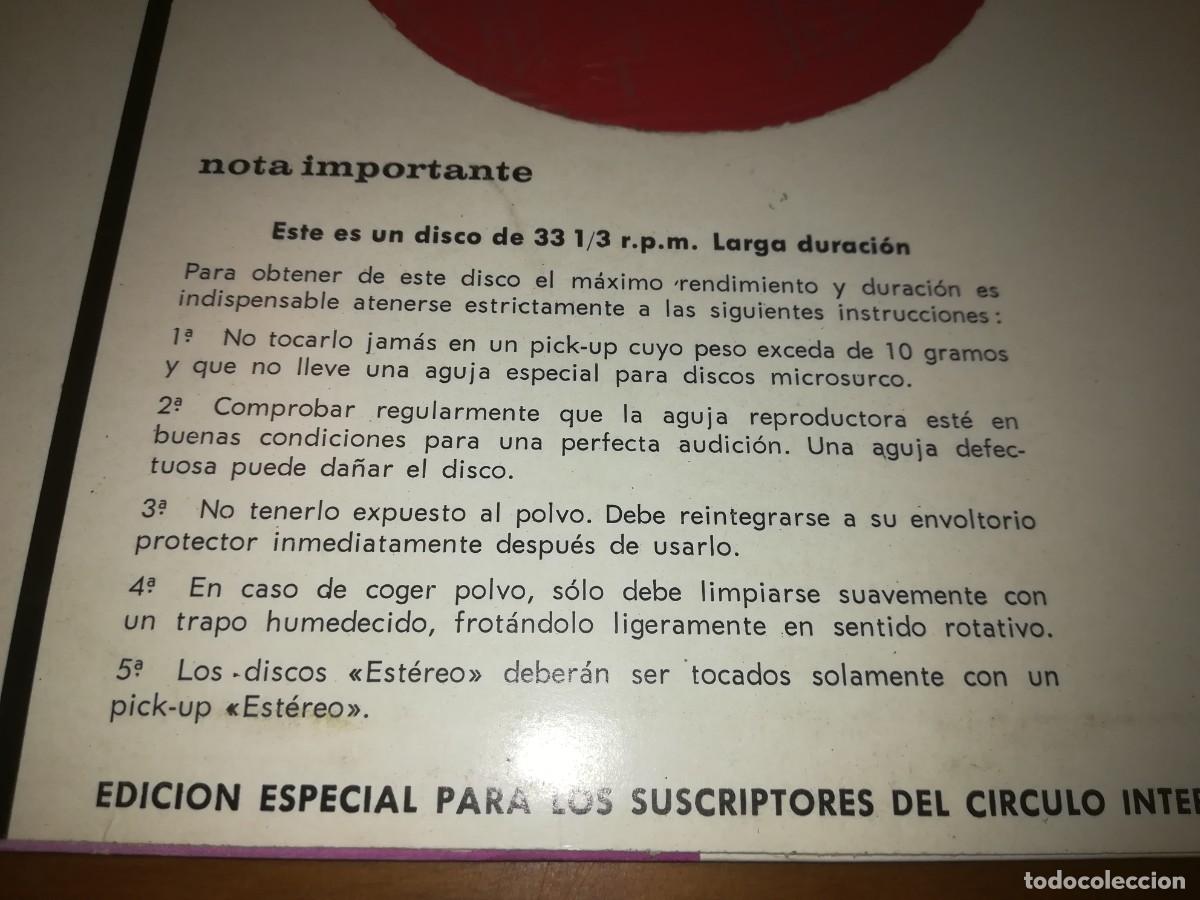 Discos de vinilo: CIRCULO INTERNACIONAL DE AMIGOS DEL DISCO Y DEL LIBRO / / R4-DES - Foto 3