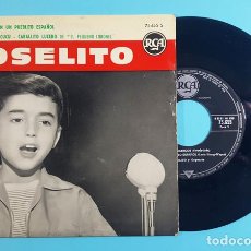 Discos de vinilo: JOSELITO, FANDANGOS-EN UN PUEBLO ESPAÑOL-BANDA DEL CUCU-CABALLITO LUCERO, RCA 75.655 S FRANCIA 1962