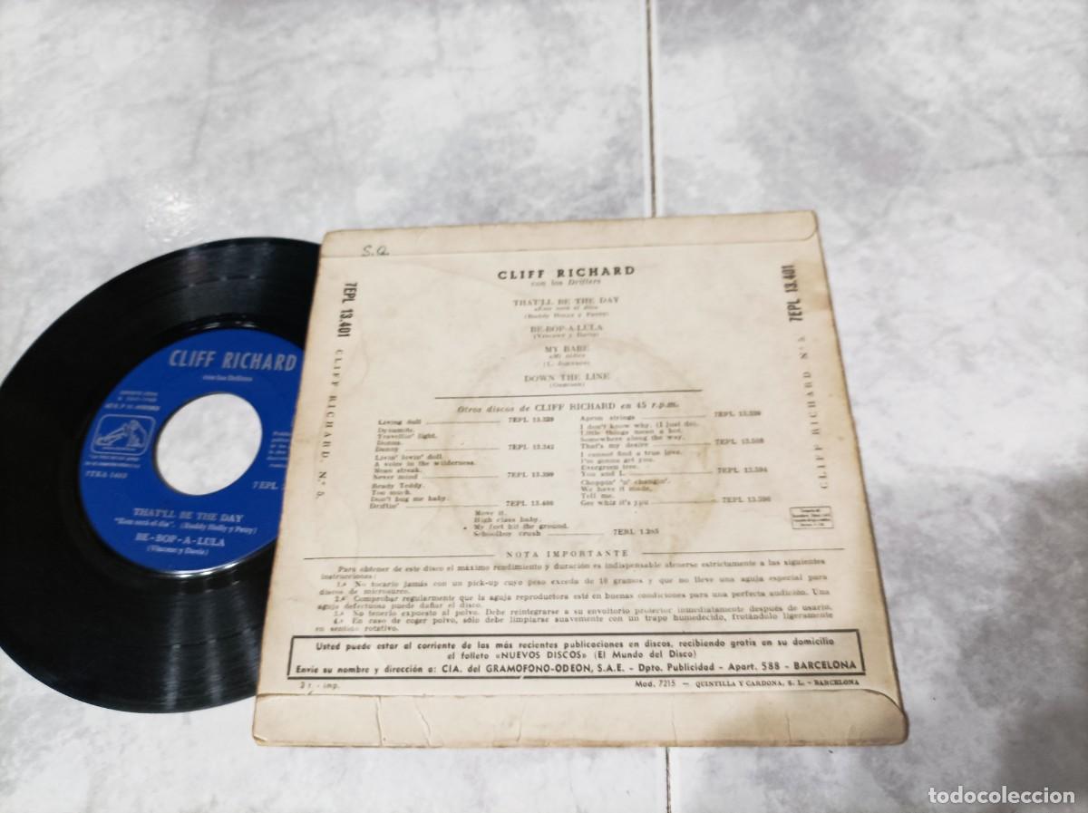 Discos de vinilo: Cliff Richard Ep Espa&ntilde;a - Foto 2