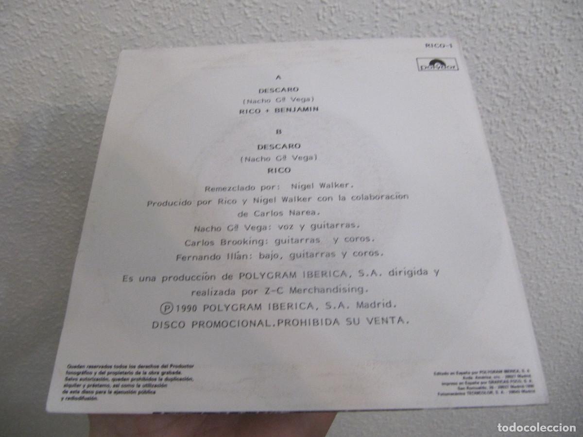 Discos de vinilo: RICO .SINGLE DESCARO DISCOPLAY - Foto 2