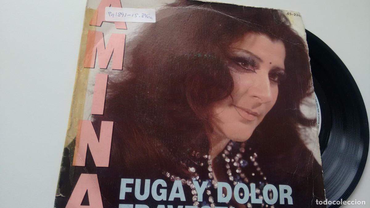 Discos de vinilo: Single ( vinilo) de AMINA a&ntilde;os 70 - Foto 1