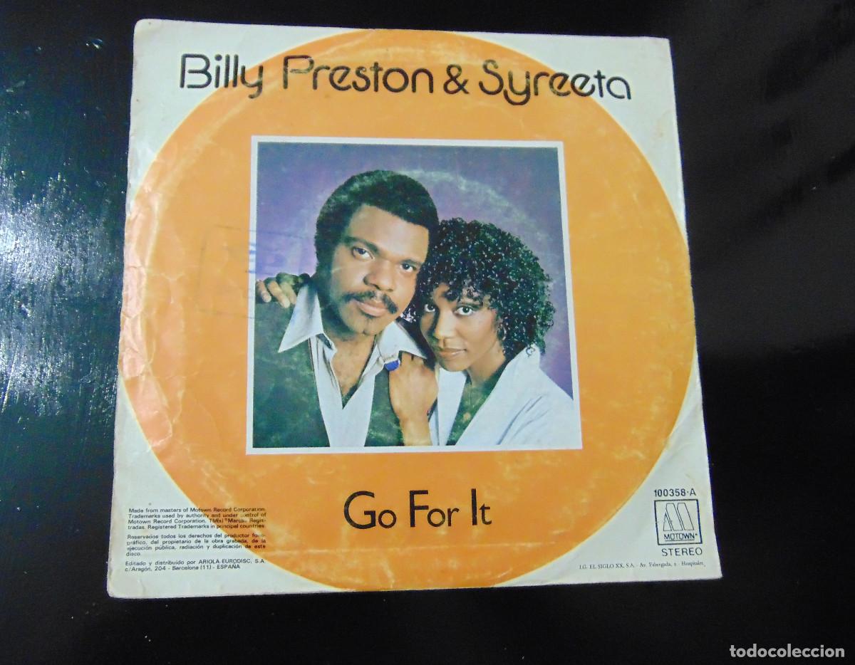 Discos de vinilo: BILLY PRESTON & SYREETA - GO FOR IT - SINGLE 1979 - Foto 3